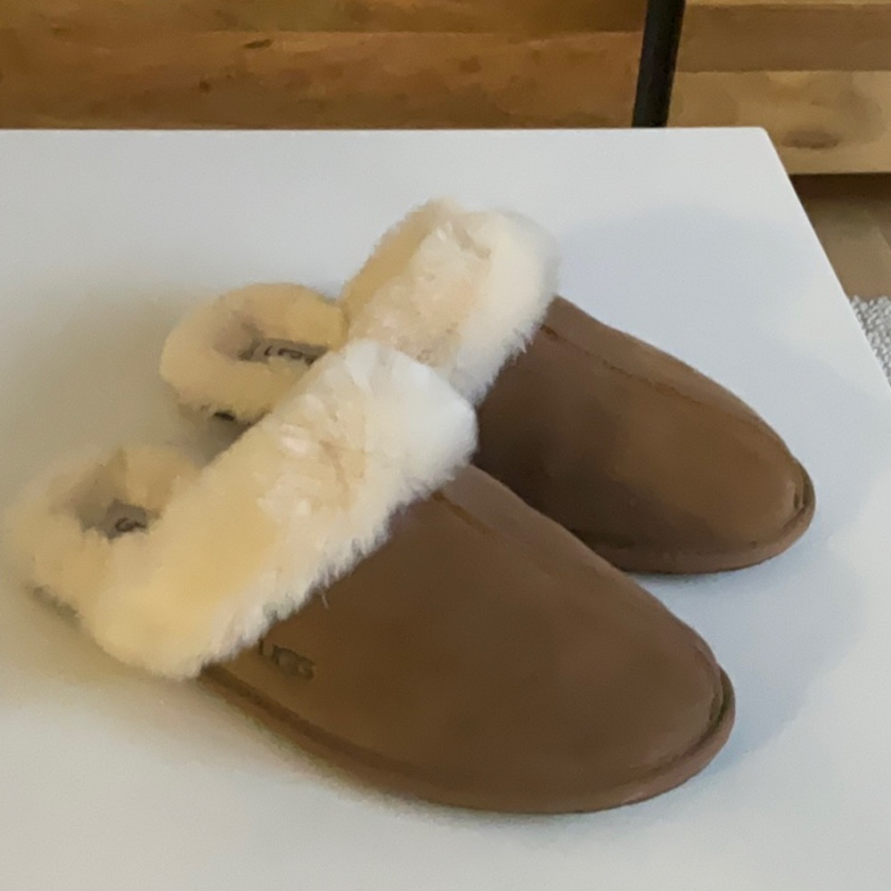 UGG Cozy Brown Sheepskin Slippers